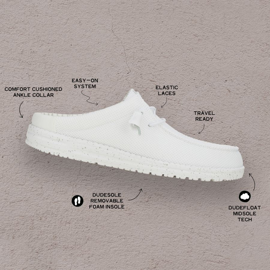 Wally Slip Stretch Sox – White - Image 2