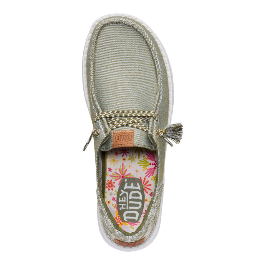 Wendy Funk Embroidered Floral – Olive - Image 6